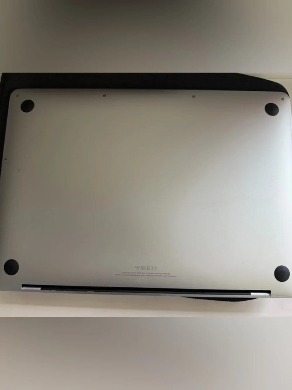 Apple MacBook Pro Silver with Black Keyboard and Dark Display